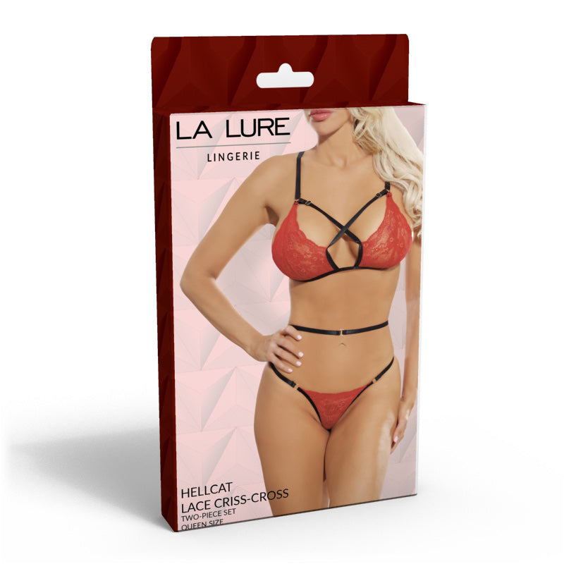 La Lure Helicat 曼妙贴丝交叉分体套装